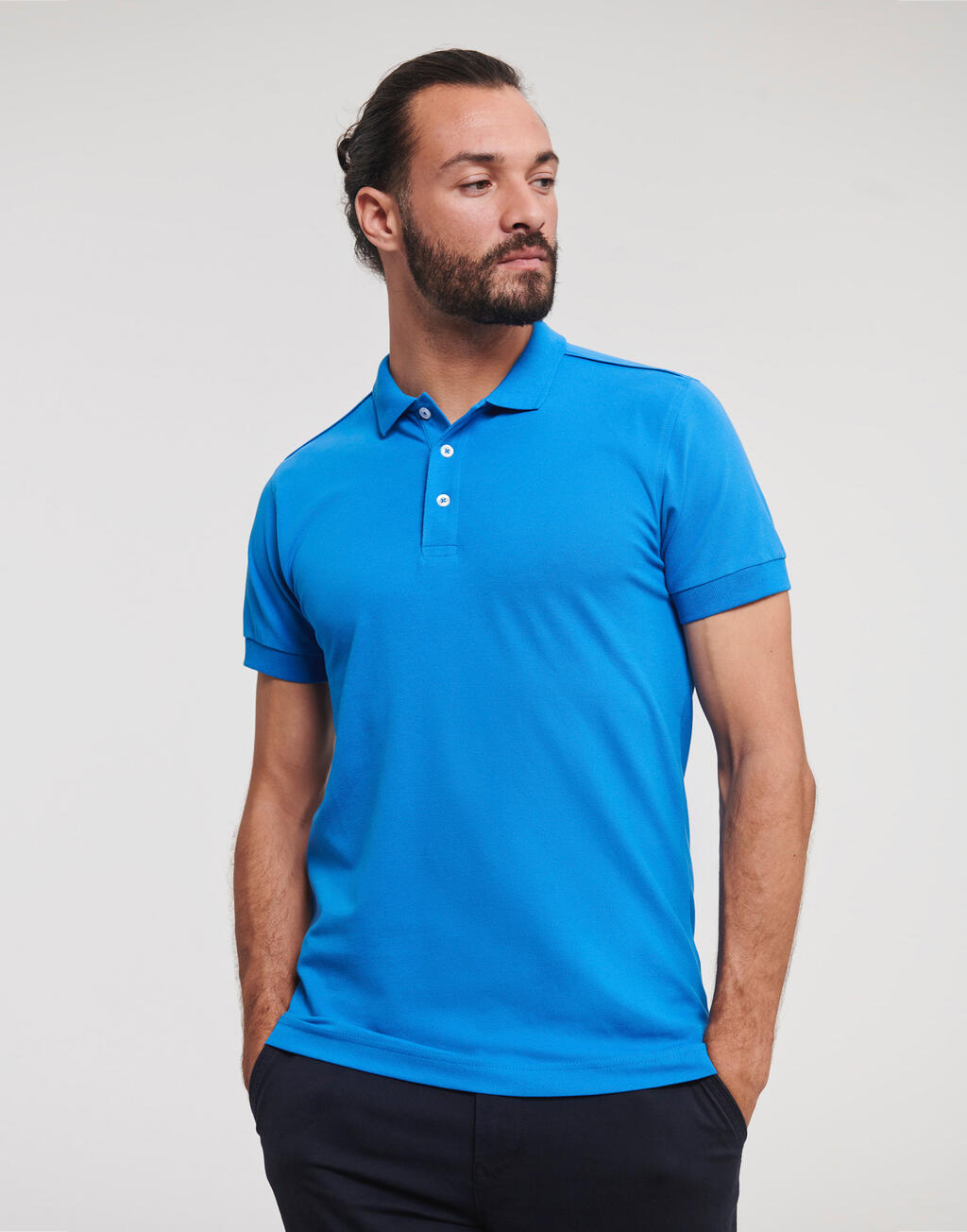 Russell  Men’s Fitted Stretch Polo