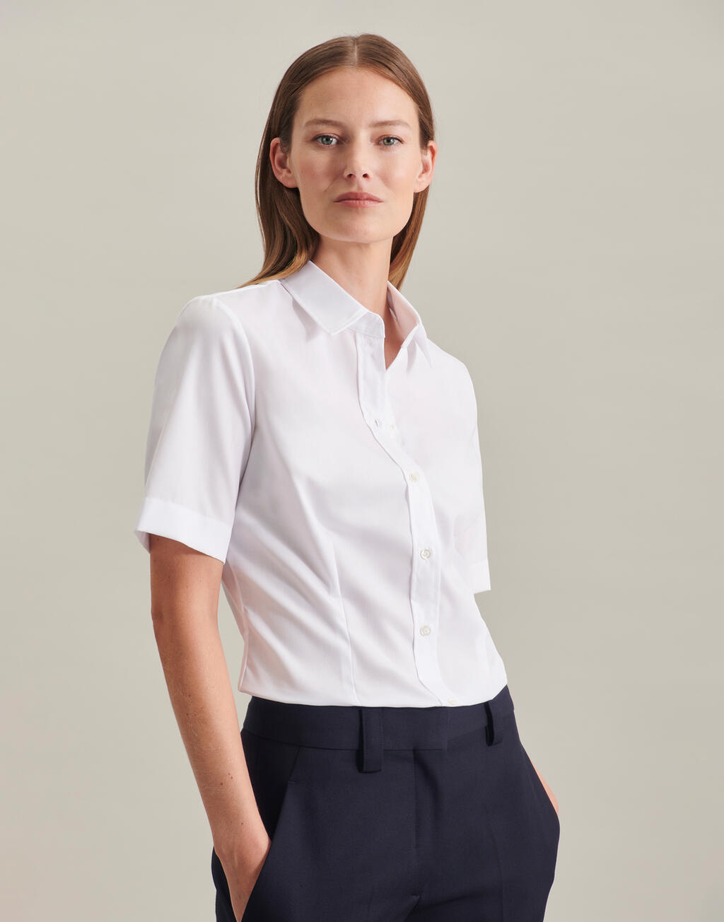 Seidensticker Seidensticker Regular Fit 1/2 Kent Women