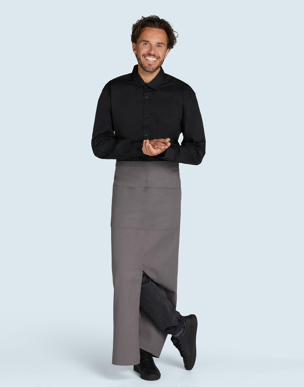 SG Accessories – BISTRO BERLIN Long Bistro Apron with Vent and Pocket