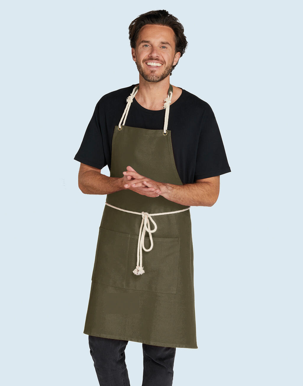 SG Accessories – BISTRO CORSICA – Cord Bib Apron with Pocket