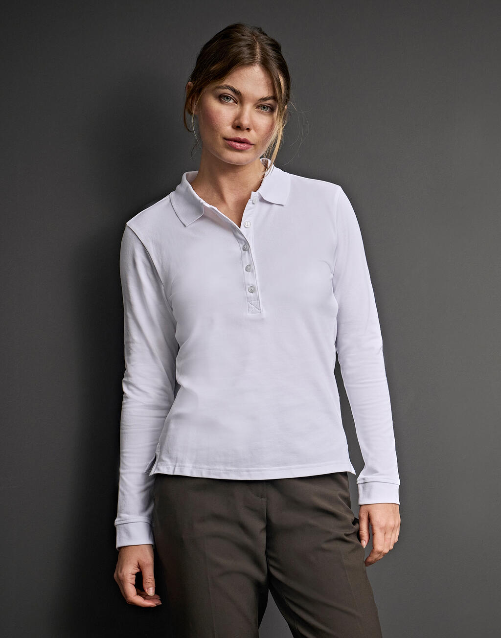 Tee Jays Ladies Luxury LS Stretch Polo