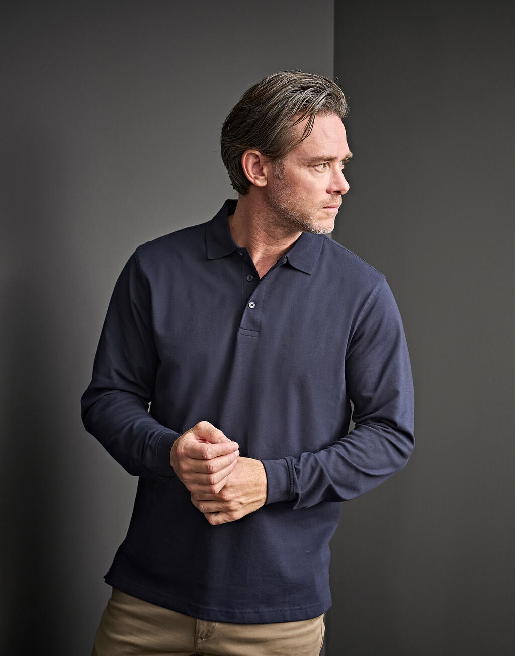 Tee Jays Luxury LS Stretch Polo