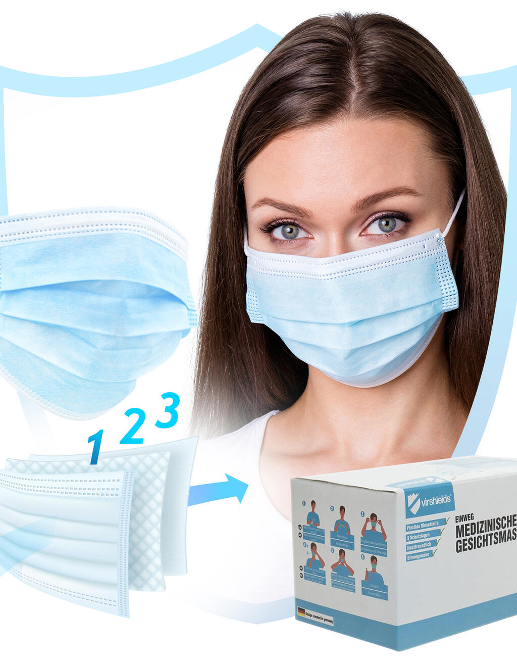 Virshields Disposable Face Mask
