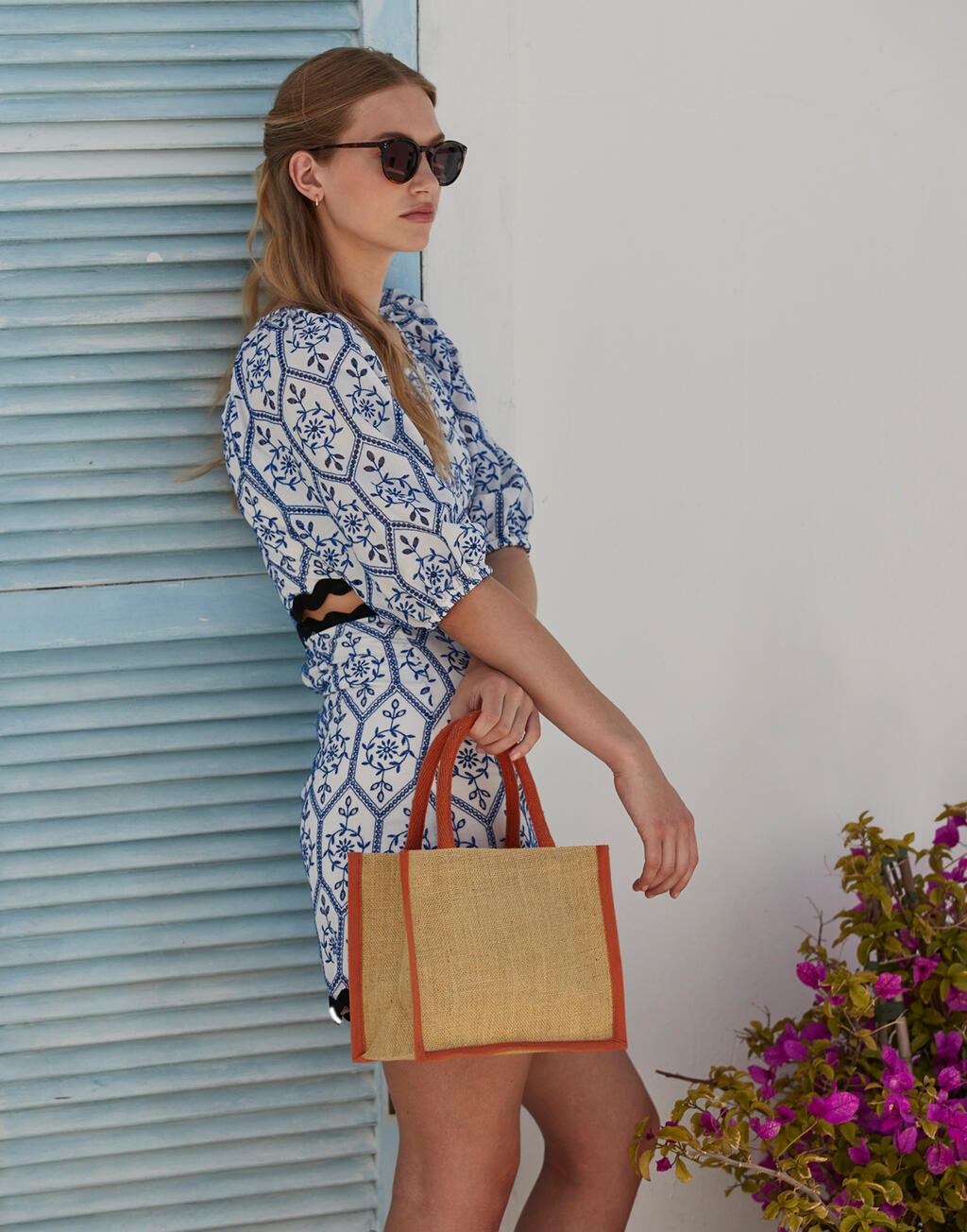 Westford Mill Natural Starched Jute Mini Gift Bag