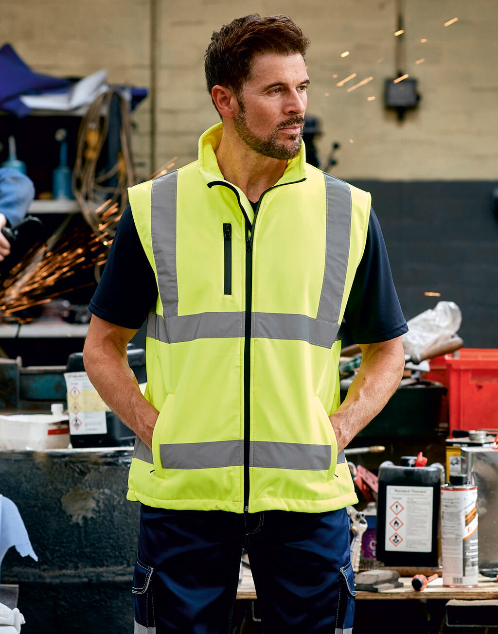 Yoko Fluo Softshell Bodywarmer