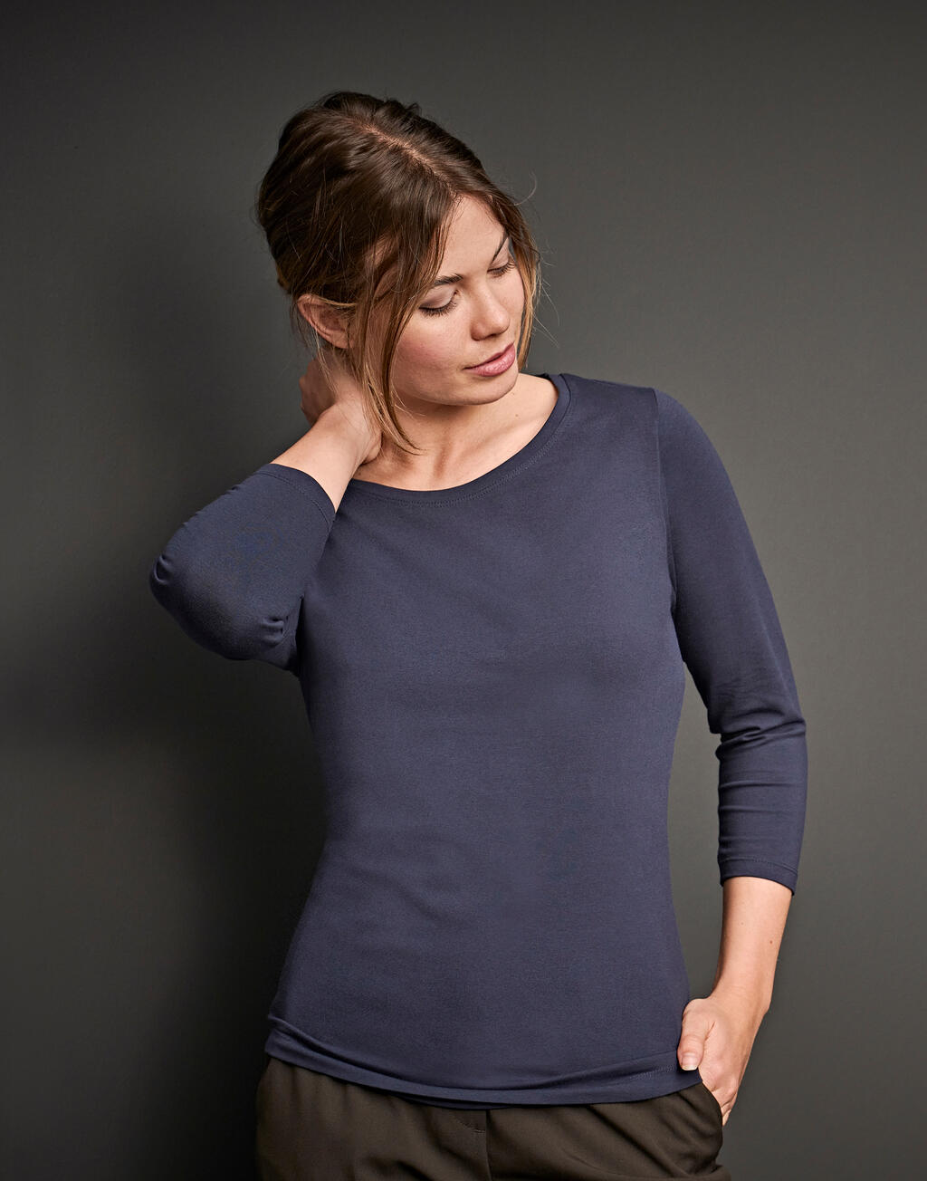 Tee Jays Ladies 3/4 Sleeve Stretch Tee