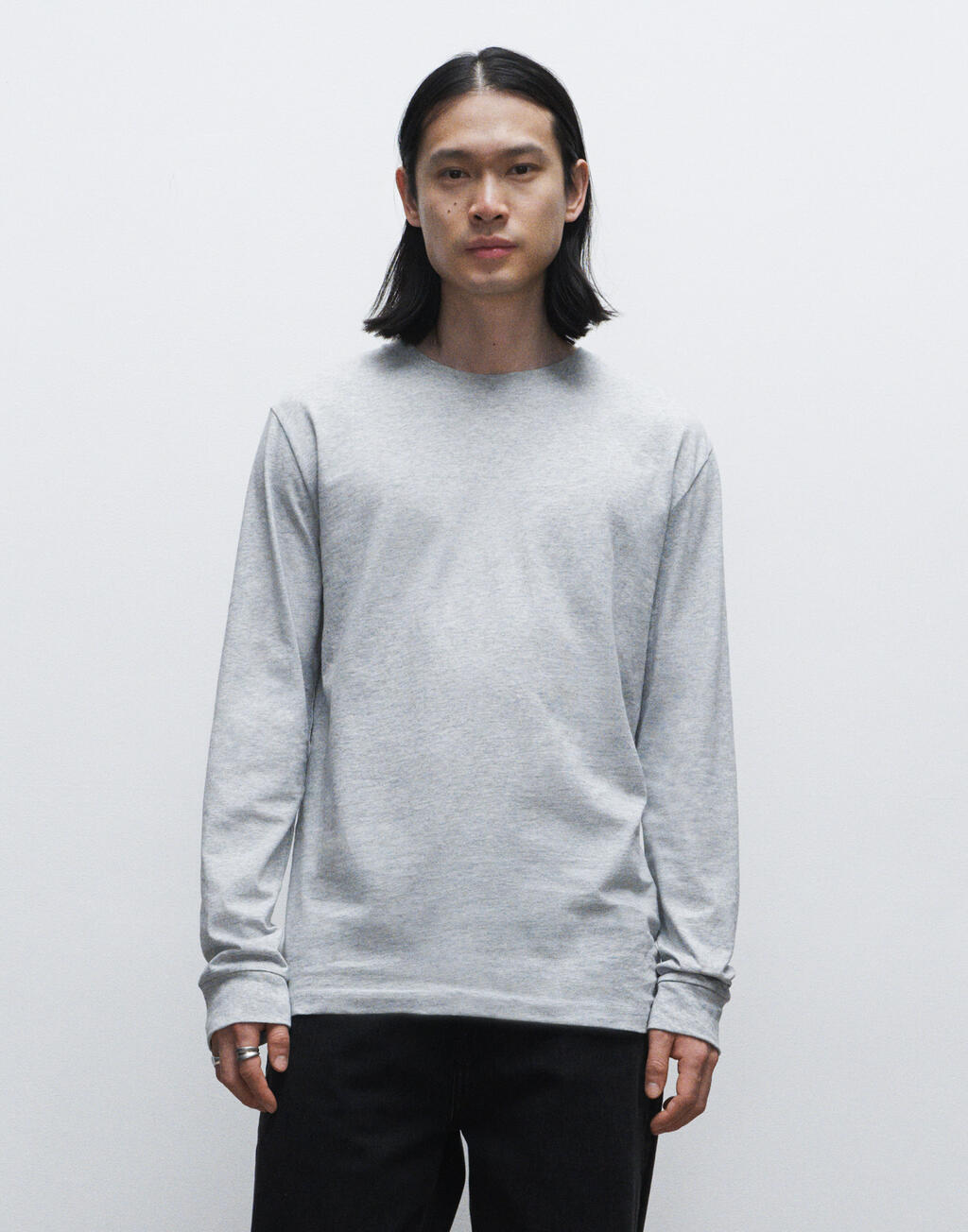 True Blanks “by H&M Group” Mens Regular Long Sleeve Tee