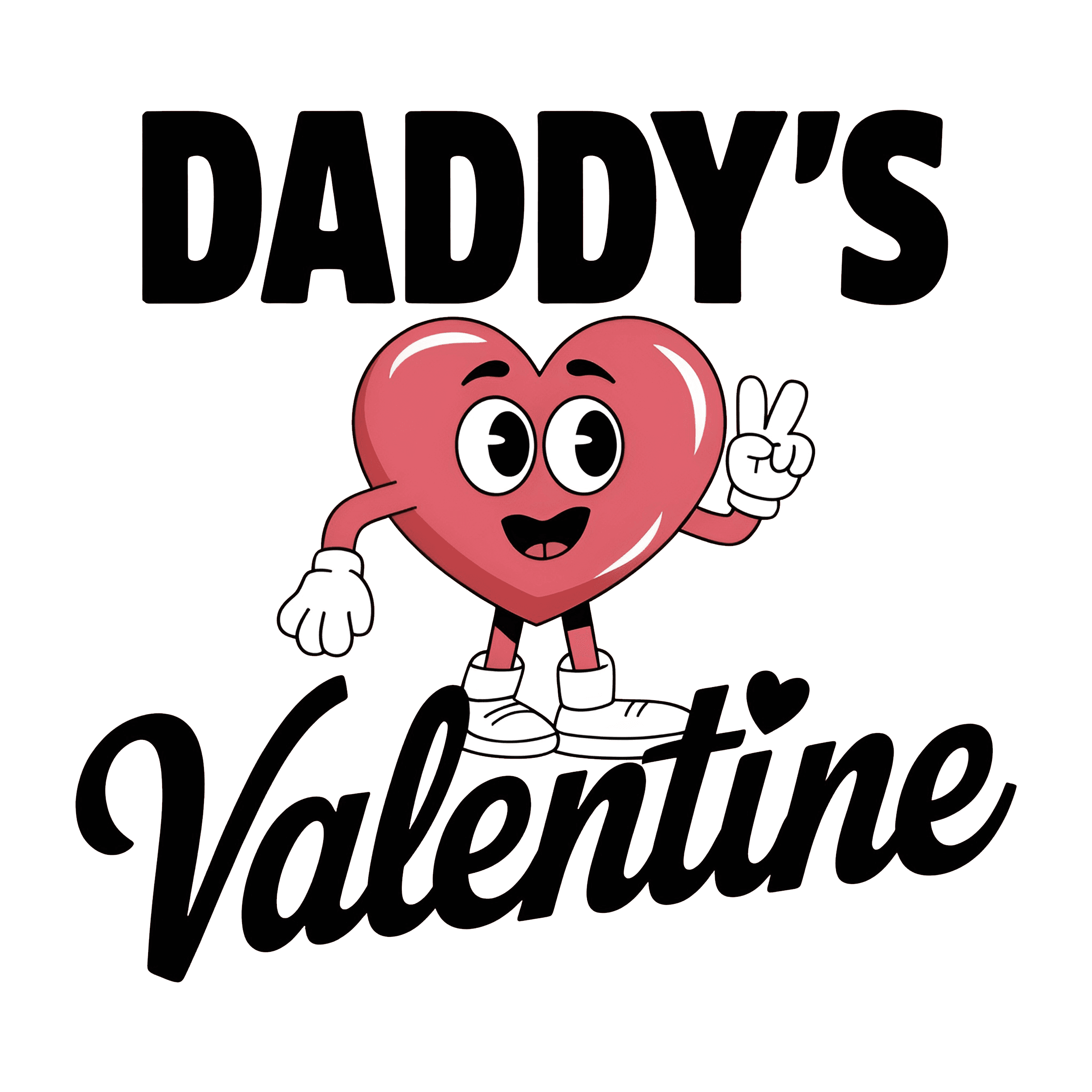 DTF Design kant en klaar –Daddy Valentine V0014