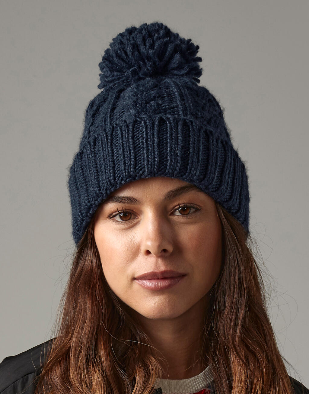 Beechfield Cable Knit Melange Beanie