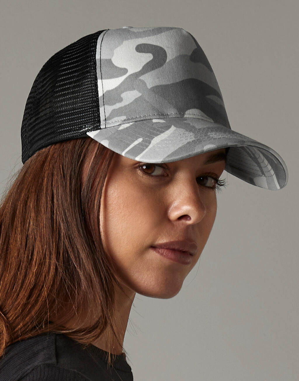 Beechfield Camo Snapback Trucker