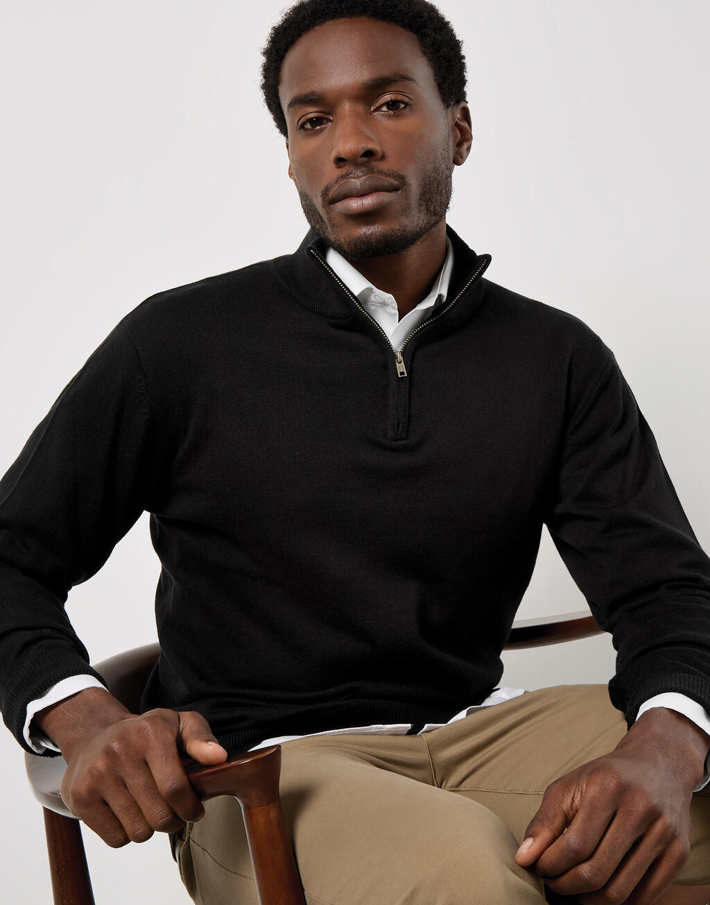 Kustom Kit Regular Fit Arundel 1/4 Zip Sweater