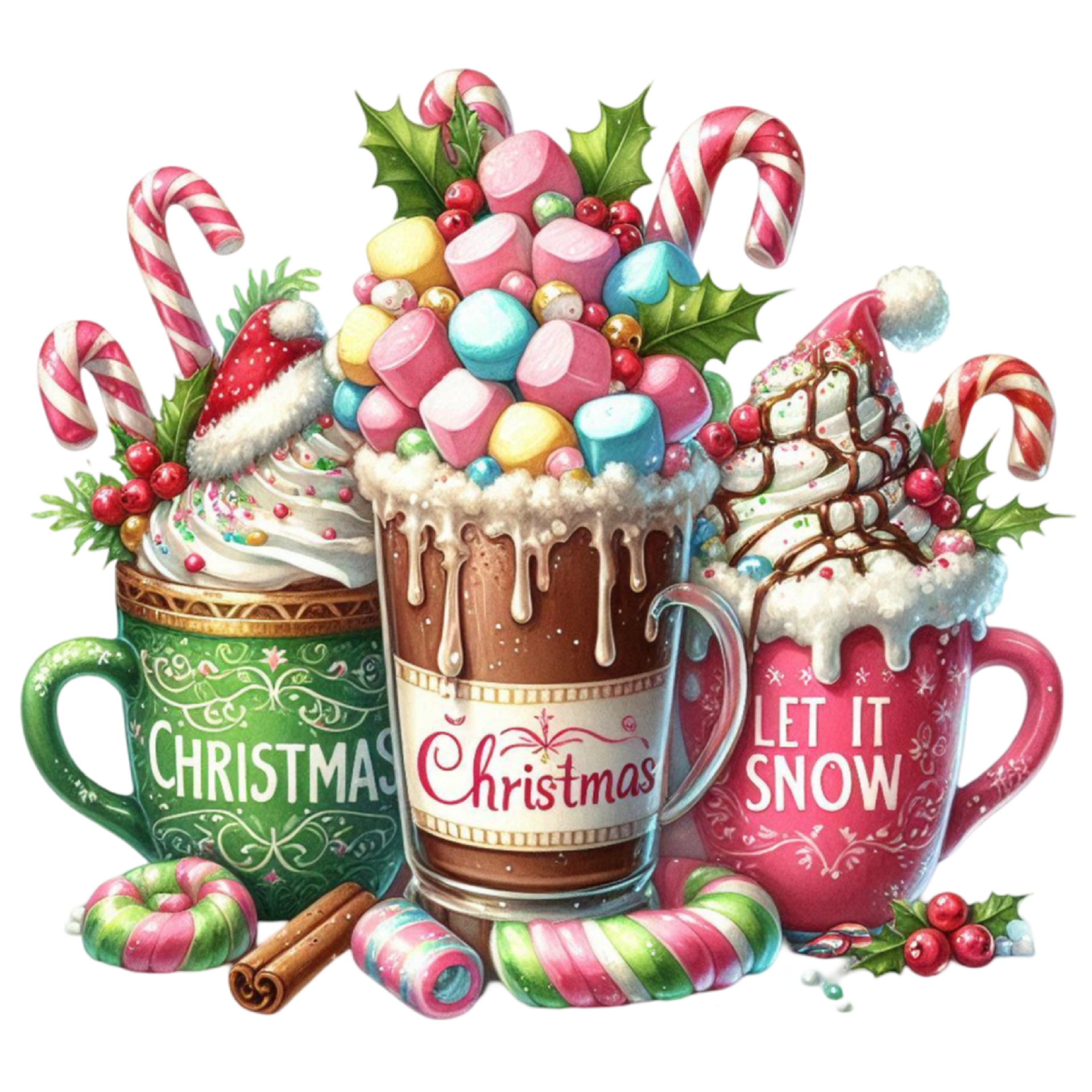 DTF Design kant en klaar – Christmas Coffee CH0001