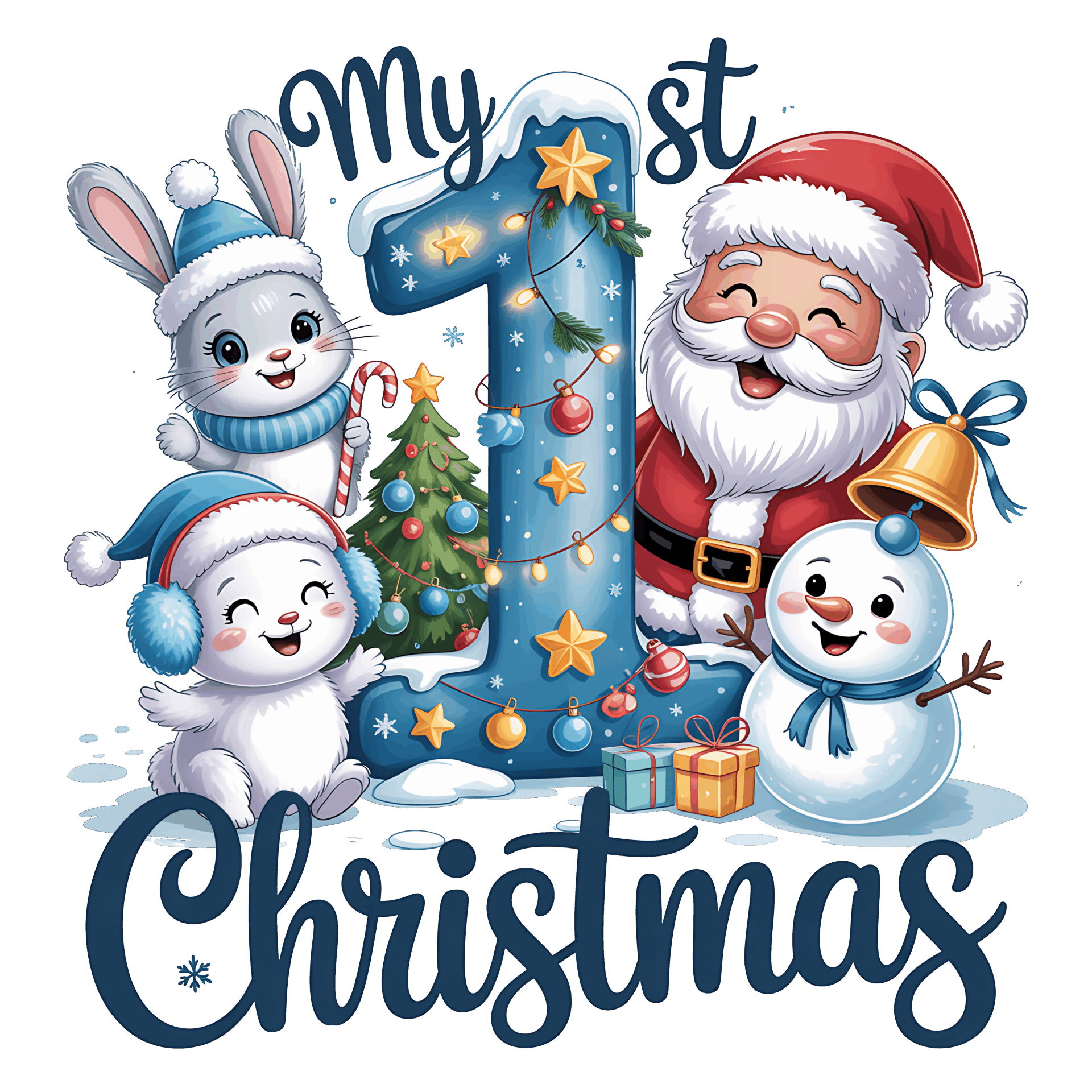 DTF Design kant en klaar – My 1st Christmas Boy CH0007