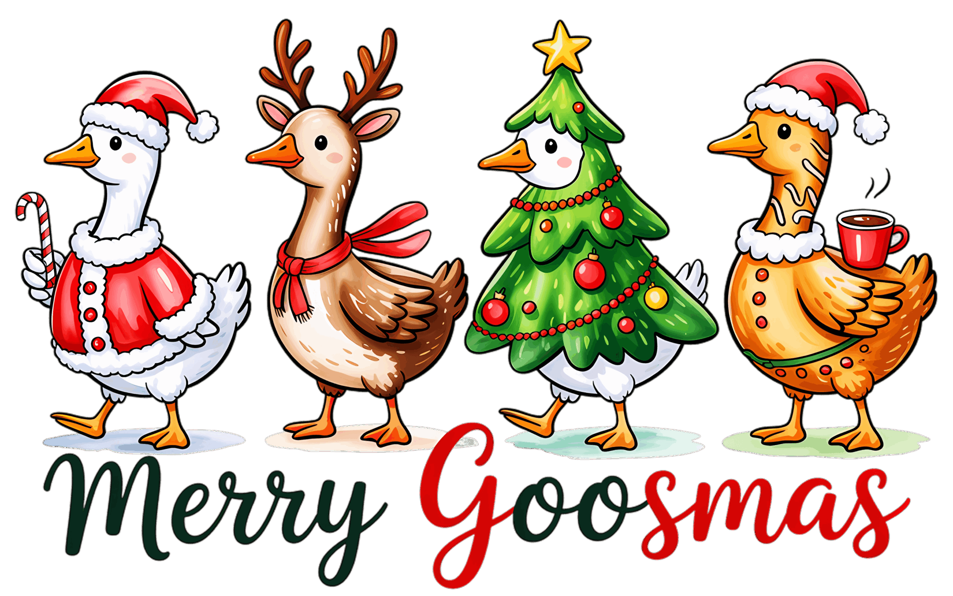 DTF Design kant en klaar – Silly Goose Design Christmas CH0011