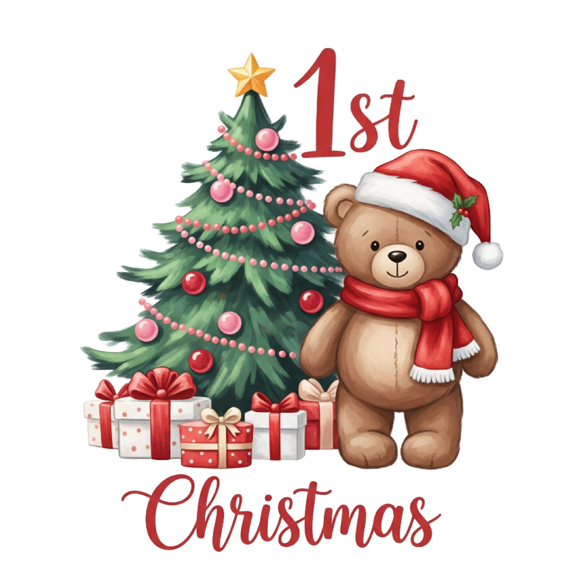 DTF Design kant en klaar – Teddy Bear Baby First CH0014