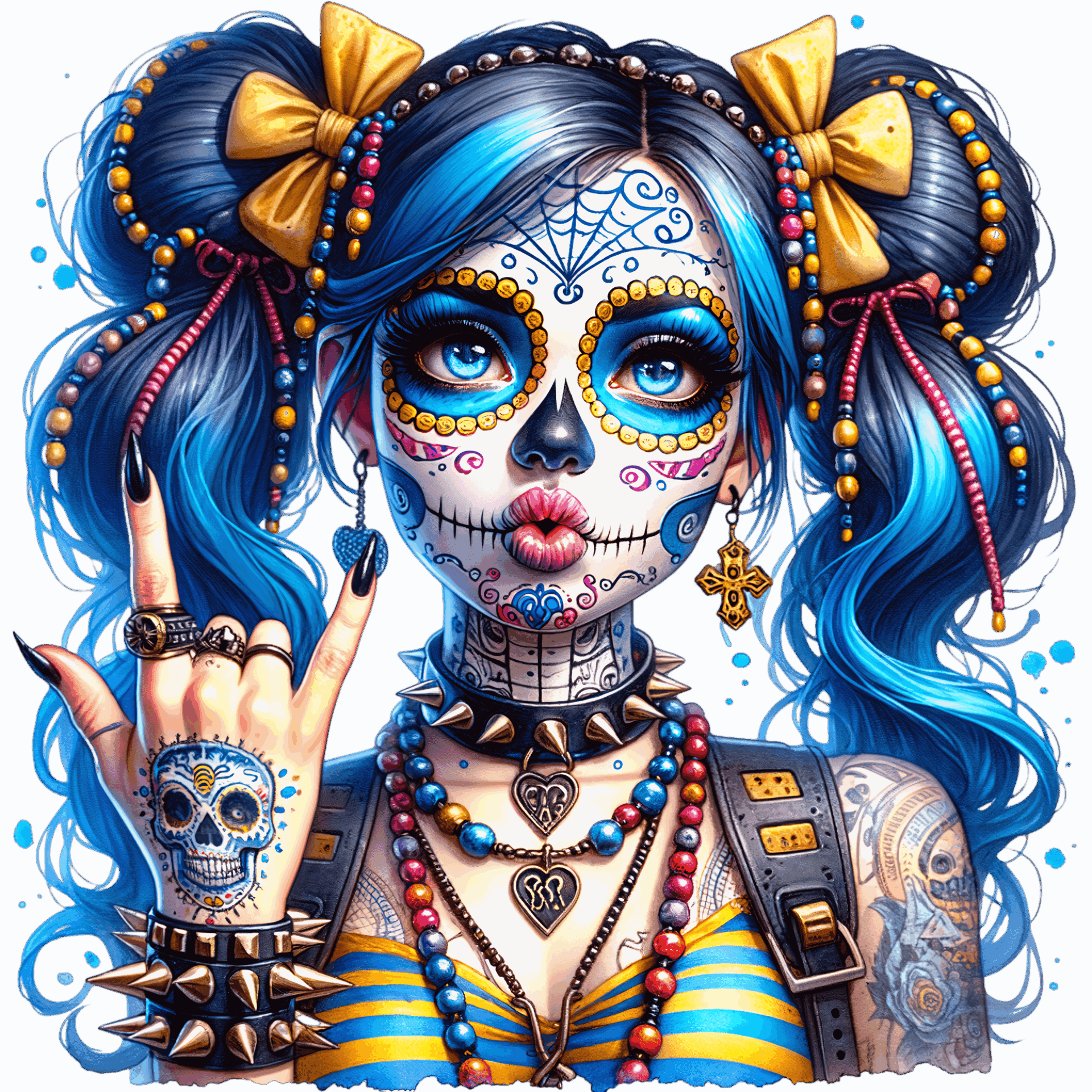 DTF Design kant en klaar – Punk Girl P0004