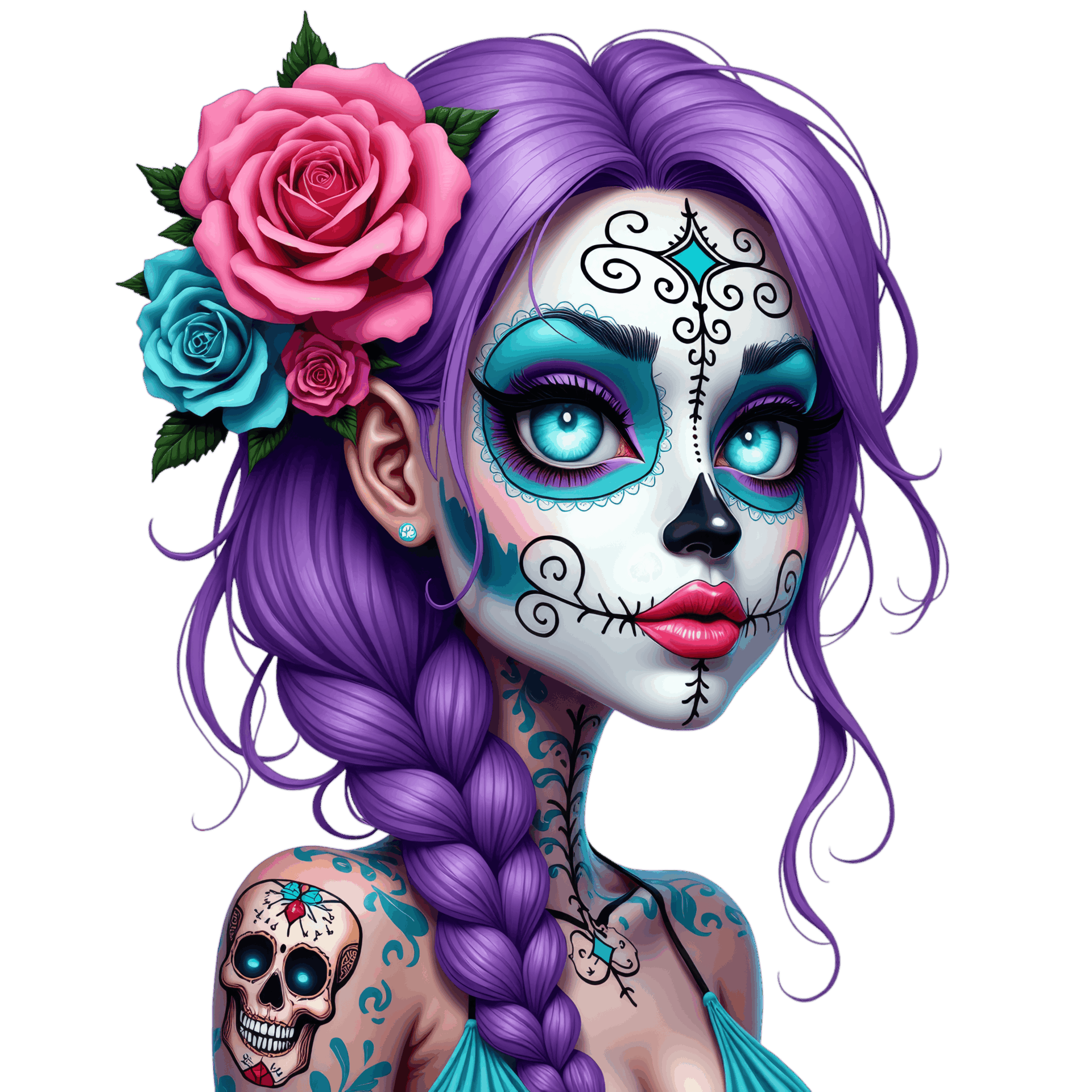 DTF Design kant en klaar – Punk Girl P0007