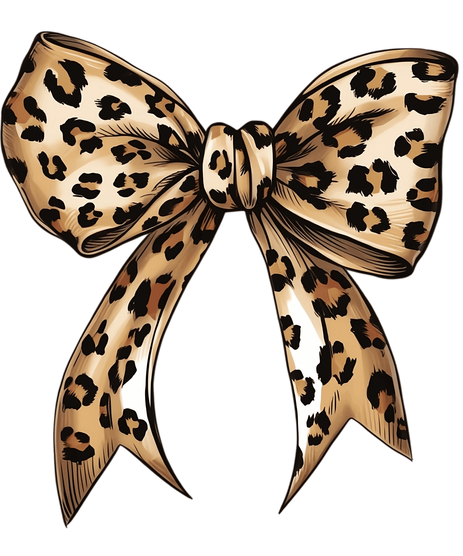 DTF Design kant en klaar –Leopard Coquette Bow ST0005