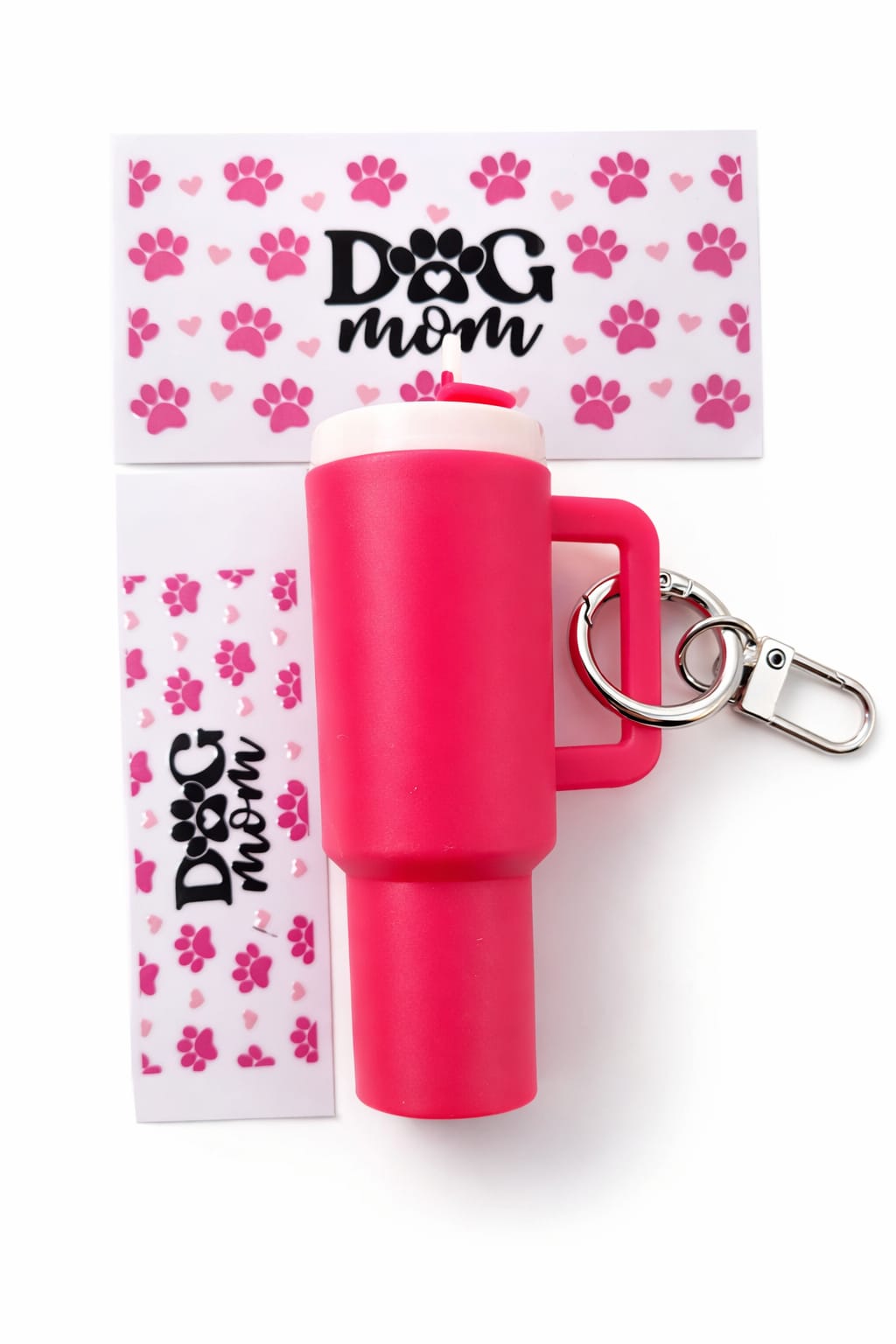 Mini Tumbler Sleutelhanger met Sticker