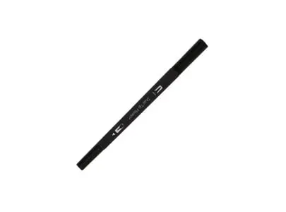 Dual tip brush pen with black ink