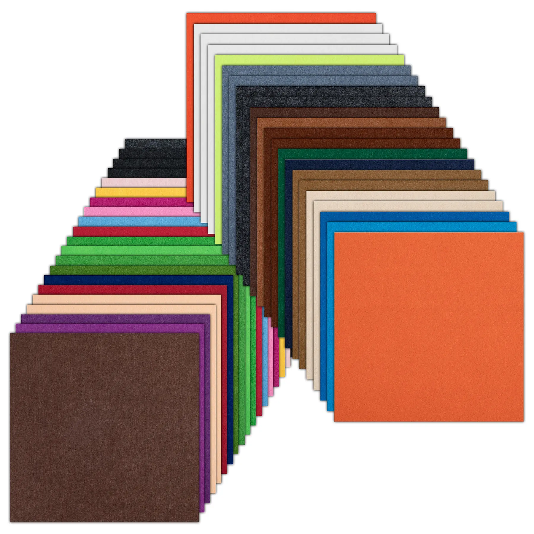 LOKLiK Felt Sheet Bundle 1.0 mm - Mixed Colours - 42 pack - Afbeelding 5